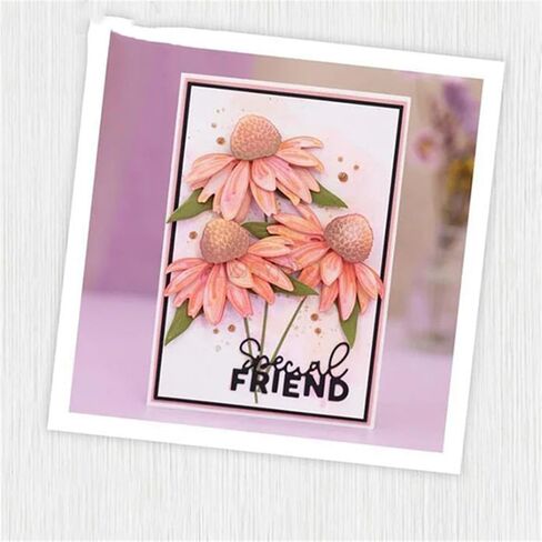 Plants Die Cuts for Card Making, Patchwork Peony Flowers Metal Cutting Dies for Paper Scrapbooking, DIY Stencils for Album Party Wedding Festivals Decoration in Saudi Arabia