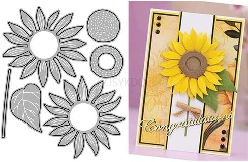 Plants Die Cuts for Card Making, Patchwork Peony Flowers Metal Cutting Dies for Paper Scrapbooking, DIY Stencils for Album Party Wedding Festivals Decoration in Saudi Arabia