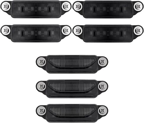 RECON - Compatible with 21-24 RAM 1500 TRX 7-PC Fender & Hood Light Kit Smoked Lens White or Amber LED Running Lights w/Startup Light Sequence (White LED (Red Rear Fender Lights) in Saudi Arabia