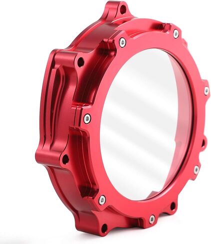 غطاء القابض مع نافذة شفافة لياماها YFZ450 YFZ450R 2006-2022، 5TG-15415-00-00، 5TG-15415-10-00، غطاء علبة المرافق 1-1 غطاء، أحمر in Saudi Arabia