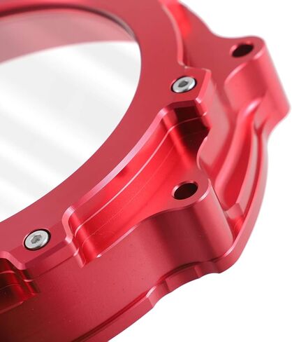غطاء القابض مع نافذة شفافة لياماها YFZ450 YFZ450R 2006-2022، 5TG-15415-00-00، 5TG-15415-10-00، غطاء علبة المرافق 1-1 غطاء، أحمر in Saudi Arabia