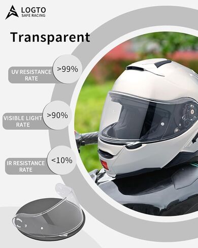 Compatible with SHOEI Neotec 2 Helmet Visor Replacement Neotec 2 CNS-3 Motorcycle Helmet Face Shield UV Protection Anti-Scratch (Transparent) in Saudi Arabia