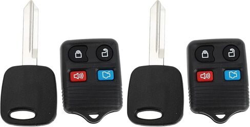 X AUTOHAUX 2 Set 315MHz CWTWB1U345 دخول بدون مفتاح عن بعد الإشعال المستجيب مفتاح فوب لفورد موستانج 1999-2004 لفورد فوكس 2000-2005 4C رقاقة 2 مجموعة in Kuwait