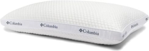 Columbia Comfort Ice Fiber Soft Down Alternative Bed Pillow - Instant Cooling 2 Sided Ice Fiber Cover - Supportive & Cozy Polyester Fiber - Back & Stomach Sleeper, Standard/Queen in Kuwait