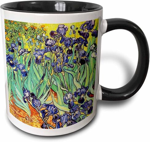 مج 3dRose Irises من فنسنت فان جوخ 1889 بوصة، عدد 1 (عبوة من 1)، أزرق in Kuwait