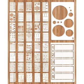 40Pcs Journal Planner Stencils Templates, 4"x7" DIY Calendar Journal Stencils for Scrapbook Notebook Diary Cards Decorations Journal Supplies Accessories in Kuwait