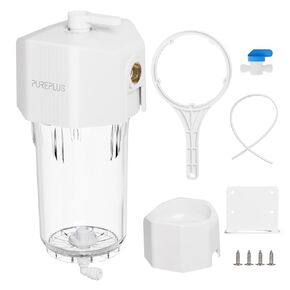PUREPLUS Whole House Water Filter Housing, 10"x4.5" Universal Housing, Pre-Filtration System, 1" NPT in Kuwait