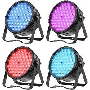 بيتوبر مصابيح مسرحية وامضة باضاءة LED 54×3 واط باضاءة RGB وDMX512/مصابيح دي جيه تعمل بالصوت لحفلات الزفاف والنوادي والحفلات الموسيقية (قطعتان) [فئة الطاقة A+++] in Kuwait