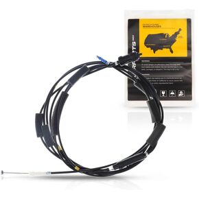 KarParts360 For Honda Civic 2001 02 03 04 2005 Trunk Release Cable Assembly | Black | Plastic/Metal | Replacement For 74880S5P305 in Saudi Arabia