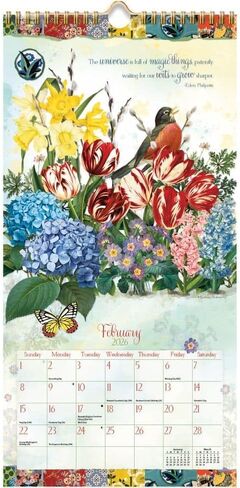 Lang, Garden Botanicals 2026 Vertical Wall Calendar, 8'' X 15.8'', 12-Month Calendar with Stapled Binding in Saudi Arabia