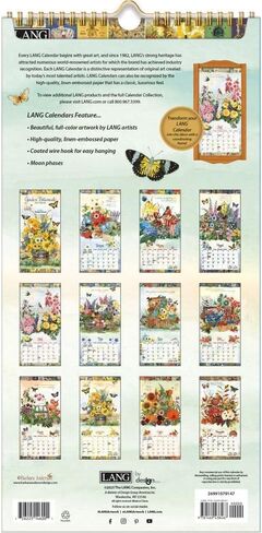 Lang, Garden Botanicals 2026 Vertical Wall Calendar, 8'' X 15.8'', 12-Month Calendar with Stapled Binding in Saudi Arabia