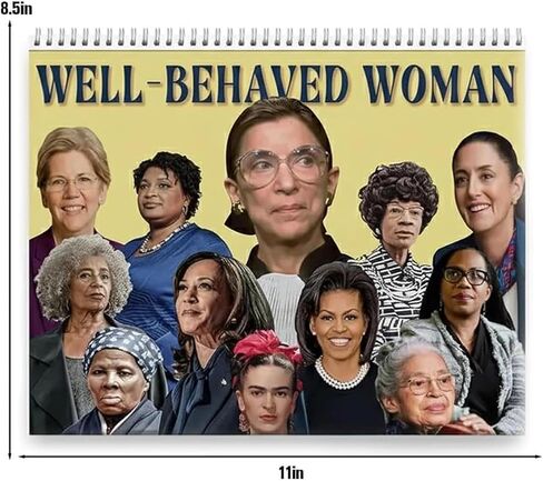 2026 Feminist Wall Calendar – “Well-Behaved Women" Empowerment Calendar, 11" X 8.5", Inspirational Gift for Women, Home & Office Décor in Saudi Arabia