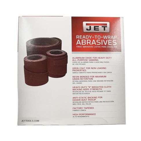 JET 22" Ready-to-Wrap Sandpaper, 80 Grit (60-2080), Red in Saudi Arabia