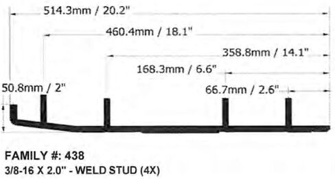SPI Slasher Wearbar وكربيدات لـ SKI-DOO MX Z 500/700 1999-2002 in Saudi Arabia