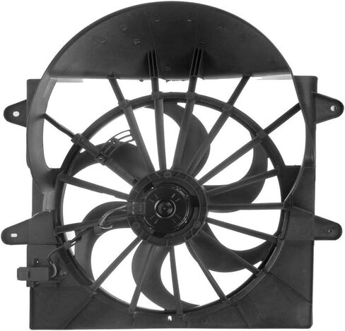 Engine Cooling Fan Assembly 1PC Replaces 55037969AB Compatible with Jeep Commander 2008 2009 2010 Compatible with Jeep Grand Cherokee 2008 2009 2010 in Saudi Arabia
