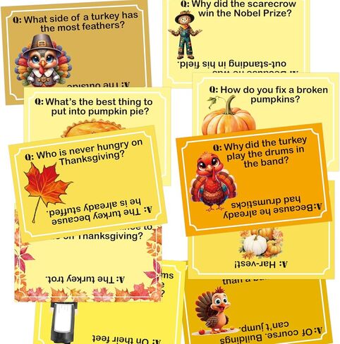 ceiba tree Thanksgiving Crackers Poppers No-Snap No Popping 10 PCS Prefilled with Mini Toys Gifts Prizes & Hats & Joke Tradition Turkey Party Favors Dinner Table Games Activities for Kids Family in Saudi Arabia