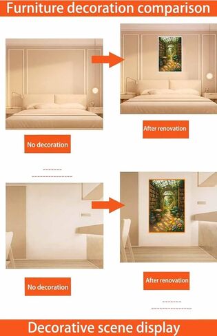 XKOIYOU مجموعات الفن الماسي للبالغين، 5D للدراسة والحديقة الحياة الماس اللوحة DIY الماس الفن الماس مجموعات الطلاء للبالغين، جولة الماس الكامل الحفر، مجموعات الفن الماس لديكور المنزل-12x16 بوصة in Saudi Arabia