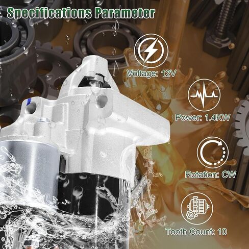 10910N Starter Compatible with 14-16 Chevrolet Silverado 1500 Suburban Tahoe, GMC Sierra 1500 Yukon Savana, Cadillac Escalade, Express Van 2500 3500 V6 V8 4.3L 5.3L 6.2L #M000T24072, 10910 in Saudi Arabia