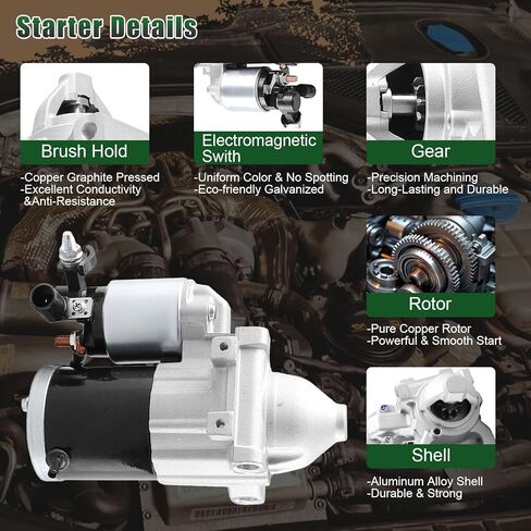 10910N Starter Compatible with 14-16 Chevrolet Silverado 1500 Suburban Tahoe, GMC Sierra 1500 Yukon Savana, Cadillac Escalade, Express Van 2500 3500 V6 V8 4.3L 5.3L 6.2L #M000T24072, 10910 in Saudi Arabia
