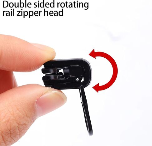 Universal Zipper Repair Kit - 3-Size Double-Sided Zipper Slider Replacement for Quick Fix on Jackets, Luggage & Backpacks No-Sew Installation DIY Home & Outdoor Use in Saudi Arabia