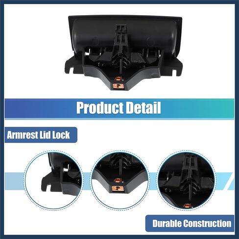 مجموعة واحدة 22861304 مسند ذراع وحدة التحكم المركزية غطاء مزلاج لوحة لسيارة Chevy Silverado1500 2014-2018 لسيارة GMC Sierra Yukon غطاء وحدة التحكم المركزية قفل فضي اللون أجزاء السيارة تصميم أنيق in Saudi Arabia