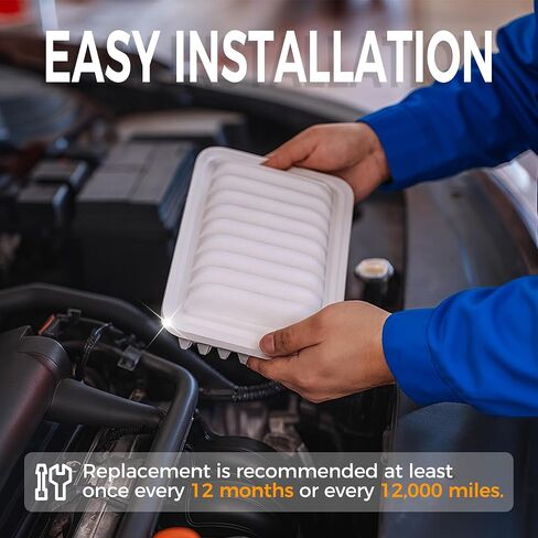 Engine Air Filter&Cabin Air Filter Combo Pack-Compatible with Toyota Corolla 2009-2019,Matrix 2009-2014,Yaris 2007-2018,Scion xD 2008-2014,Vibe 2009-2010-CF10285&CA10190 in Kuwait