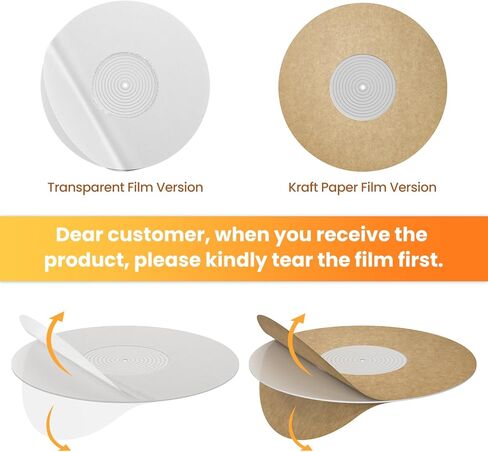 حصيرة القرص الدوار طبق التسجيل: حصائر من الفينيل قابلة للانزلاق من الأكريليك للأقراص الدوارة مقاومة للكهرباء الاستاتيكية وباس محدد (C - برتقالي Slipmat) in Kuwait