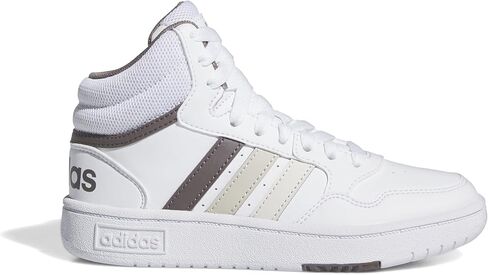 حذاء رياضي adidas Originals Hoops 3.0 Mid_legacy، أسود/وردي فيوجن/أبيض، 4.5 US للجنسين للأطفال الكبار in Saudi Arabia