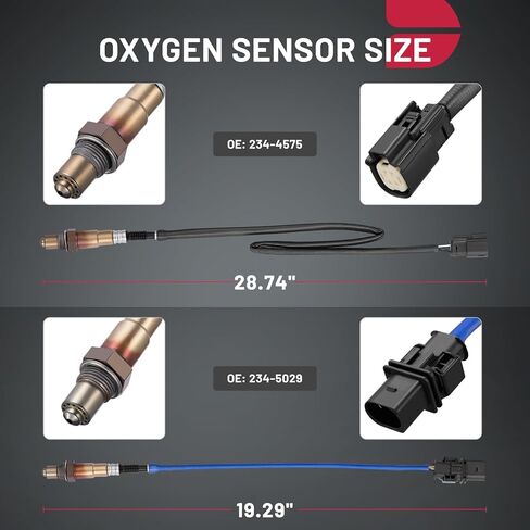 BDFHYK Oxygen Sensor Upstream Downstream O2 Sensor, Compatible with Ford Focus 2.0L l4 2014 2015 2016 2017 2018, 234-5068, 234-4575 Replacement 2PCS in Saudi Arabia