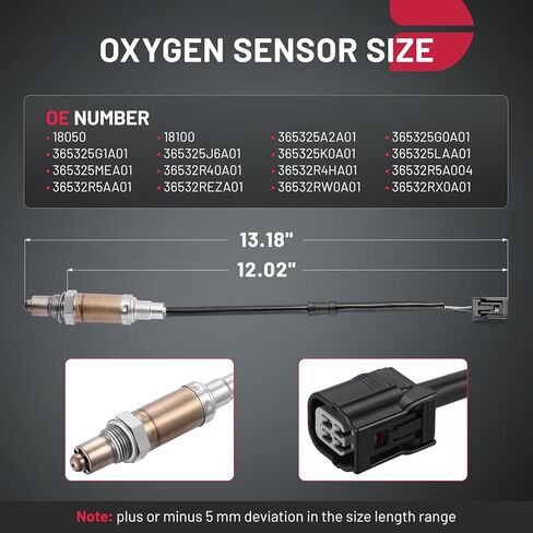 BDFHYK Oxygen Sensor Downstream O2, Compatible with Honda Accord CR-V Civic, Compatible with Acura MDX RDX RLX TLX, 18050, 18100 Replacement 1PCS in Saudi Arabia