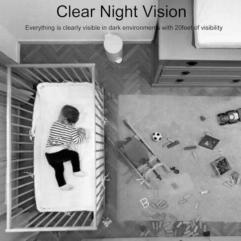 WiFi Wiring Smoke Video Detector Real-Time Camera 4K Ultra HD Clarity Small Nanny Cam with Night Vision Clear and Motion Detection Home Surveillance Security No Audio in Kuwait