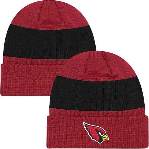NFL Kids Youth 8-20 Officially Licensed Team Color Primary Logo Basic Sport Knit Cold Weather Cuffed Beanie Hat in Saudi Arabia