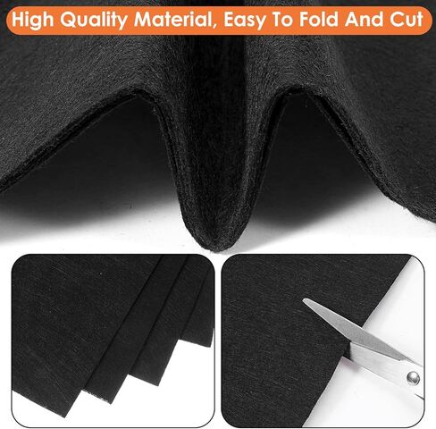 10 قطع 12 × 12 بوصة من صفائح النسيج اللباد للحرف اليدوية 1 مم مربعات سميكة ورق اللباد DIY للخياطة اليدوية قماش اللباد غير المنسوج (أبيض) in Kuwait