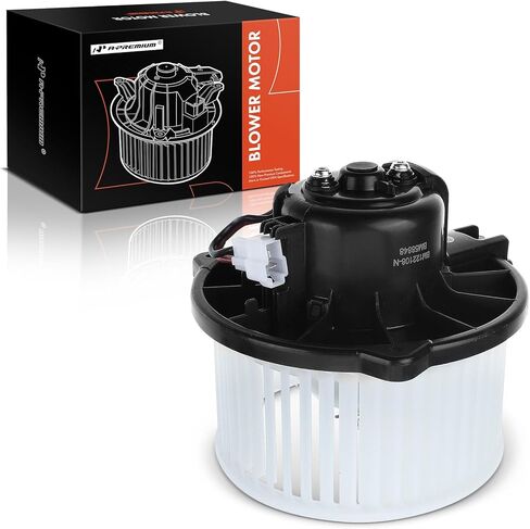 مجموعة محرك منفاخ سخان HVAC A-Premium متوافقة مع سيارات فولفو - S40 سيدان، V40 Wagon، 2000-2004، L4 1.9L - الجانب الأمامي، استبدال # 0130111212، 0130111191 in Saudi Arabia