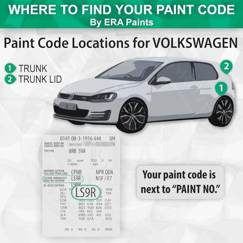 ERA Paints LP3G/D8 - Flash Red for VOLKSWAGEN Exact Match Automotive Touch Up Paint Jar - Basic Kit in Saudi Arabia