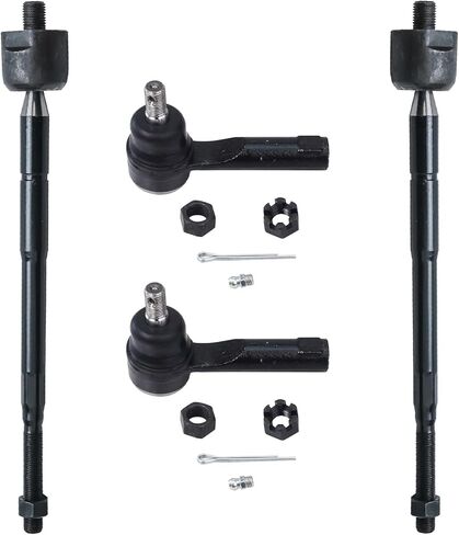 Detroit Axle - Front Tie Rods Kit for 1998 1999 2000 2001 Nissan Altima, 4 Inner and Outer Tie Rod End Links Replacement in Saudi Arabia