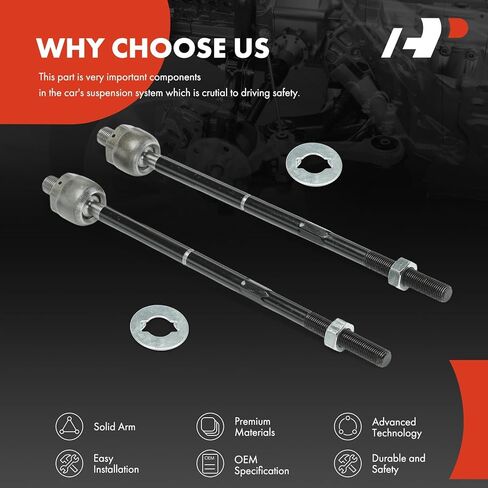 A-Premium 2 x Front Inner Tie Rod Ends, Compatible with Ford Mustang 2005 2006 2007 2008 2009 2010 in Saudi Arabia