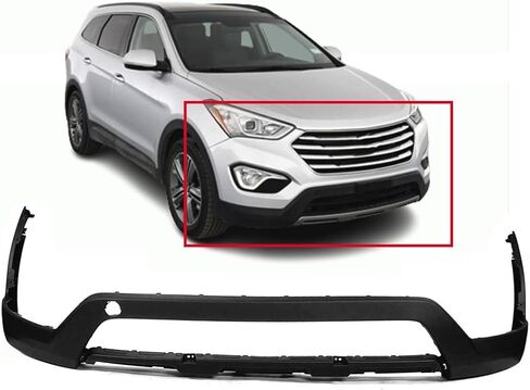 FitParts متوافق مع غطاء المصد السفلي الأمامي 2013 2014 2015 2016 Hyundai Santa Fe HY1015103 Limited SE Base Luxury Premium GLS. جاهز للرسم. 86512B8100 in Saudi Arabia