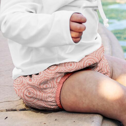 i play. by green sprouts Reusable, Eco Snap Swim Diaper with Gussets, UPF 50, Patented Design, STANDARD 100 by OEKO-TEX Certified - Rainbow Stripe - 3T in Kuwait