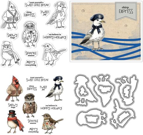 Christmas Polar Bear Stamps and Die Cuts for Card Making Santa Car Transparent Silicone Clear Stamp and Metal Cutting Dies Sets for DIY Scrapbooking Paper Crafting Seals Decorative Supplies in Saudi Arabia