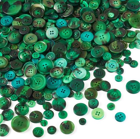 Tan Sewing Resin Buttons Mixed Size Flat Round Craft Buttons for Clothes Shirts Dresses Sewing DIY Craft Making About 400-600pcs/Bag, 7-25mm in Saudi Arabia
