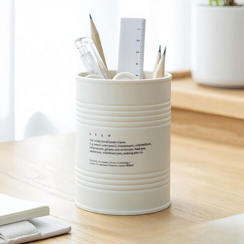 Pen Pencil Holder for Desk, Makeup Brushes Cup Simple&Modern Organizer for Office Home School(white) in Saudi Arabia