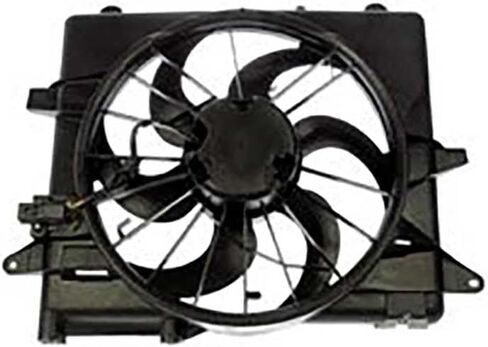 Engine Cooling Fan Assembly 1PC Replaces 4R3Z8C607AA, 6R3Z8C607AA Compatible with Mustang 2005 2006 2007 2008 2009 2012 2013 2014 2010 2011 in Saudi Arabia