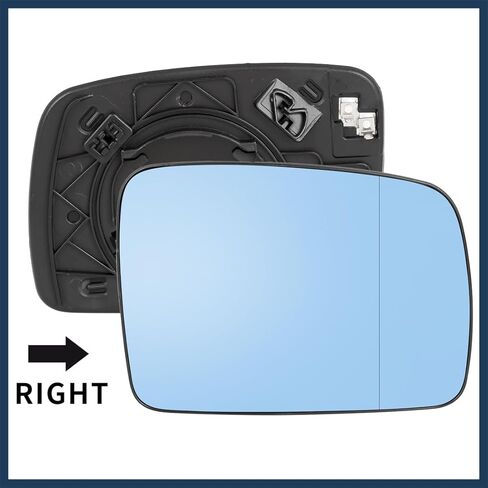 for Land for Rover LR3 2005-2009 Car Passenger Right Side Rearview Blue Tinted Mirror Glass Heated with Backing Plate in Saudi Arabia