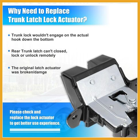 المحرك الخلفي قفل مزلاج الجذع لشركة هيونداي إلنترا GT 13-17 81230-A5000 عن بعد الجذع الباب الخلفي مزلاج قفل المحرك المحرك الخلفي الجذع غطاء الباب الخلفي قفل مزلاج المحرك استبدال in Kuwait