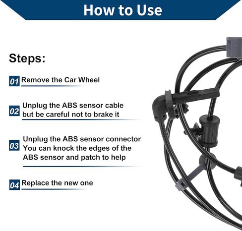 No.22785579 ABS Wheel Speed Sensor for Buick Lacrosse 2012-2016 Rear Left ABS Sensor Anti-lock Braking System Sensor 1 Pcs in Saudi Arabia