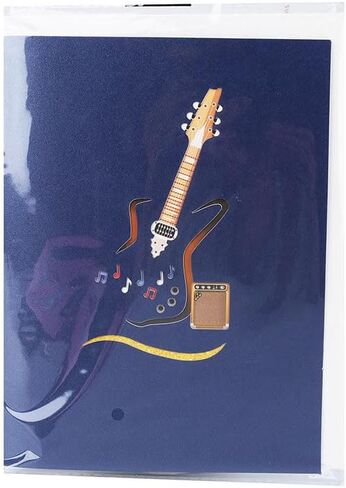 3D Guitar Pop Up Card Greeting Card All Occasion Card for Birthday Fathers Day and Guitar Lover in Saudi Arabia