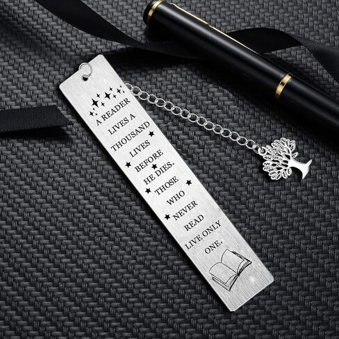 A Reader Lives A Thousand Lives Bookmark for Book Lover Readers Student Teacher Office Stationery Birthday Valentine’s Day Christmas Gifts in Saudi Arabia