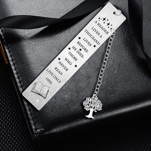 A Reader Lives A Thousand Lives Bookmark for Book Lover Readers Student Teacher Office Stationery Birthday Valentine’s Day Christmas Gifts in Saudi Arabia