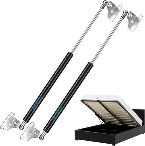 20 Inch 100lb/445N Gas Strut Shocks, Lift-Support Gas Spring with L-Type Mounts for RV Bed Boat Bed Cover Door Lids Floor Hatch Door Shed Window, Only Fit 80-110 Lbs Weights, Set of 2 FilFom in Kuwait